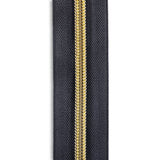 #5 Gold Metallic Nylon Coil Continuous Zipper Roll