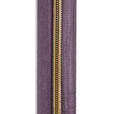 #5 Gold Metallic Nylon Coil Continuous Zipper Roll