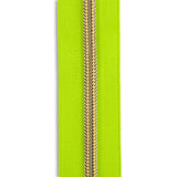 #5 Gold Metallic Nylon Coil Continuous Zipper Roll