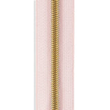 #5 Gold Metallic Nylon Coil Continuous Zipper Roll
