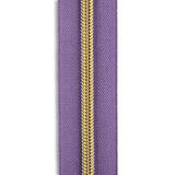 #5 Gold Metallic Nylon Coil Continuous Zipper Roll
