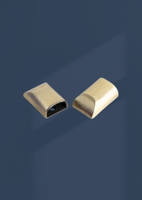 Metal Cord Ends & Zipper Ends Bag Hardware - 17mm - 4/Pack - Gold