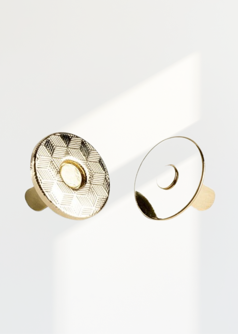 Thin Magnetic Snaps Bag Hardware - BHW800GO-1/2"  - 2/Pack - Gold