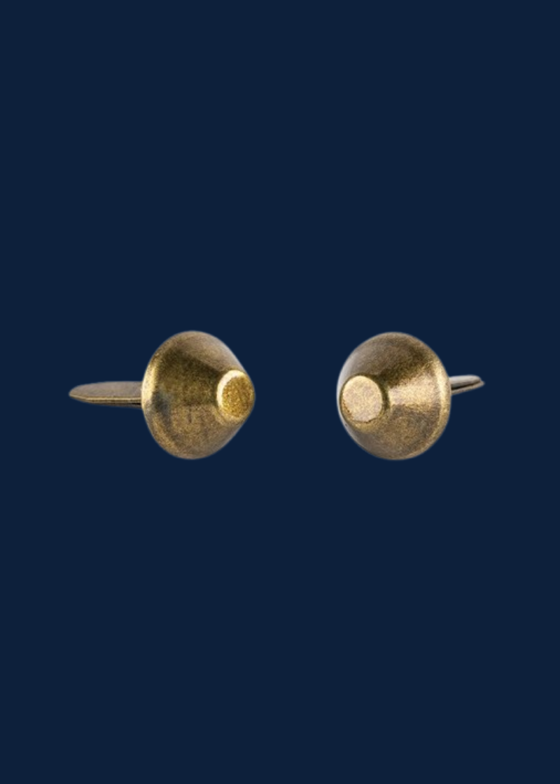 Bucket-Shaped Bag Feet Bag Hardware - BHW610GO -1/2" - 6/Pack - Gold