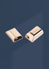 Metal Cord Ends & Zipper Ends Bag Hardware - 17mm - 4/Pack - Gold
