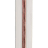 #3 Rose Gold Metallic Nylon Coil Continuous Zipper Roll - 3 yds.