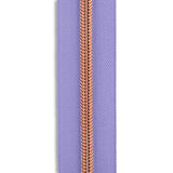 #5 Rose Gold Metallic Nylon Coil Continuous Zipper Roll