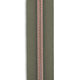 #5 Rose Gold Metallic Nylon Coil Continuous Zipper Roll