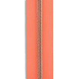 #5 Rose Gold Metallic Nylon Coil Continuous Zipper Roll