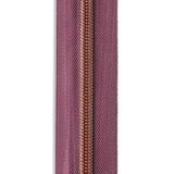 #5 Rose Gold Metallic Nylon Coil Continuous Zipper Roll