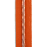 #5 Rose Gold Metallic Nylon Coil Continuous Zipper Roll