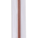 #5 Rose Gold Metallic Nylon Coil Continuous Zipper Roll