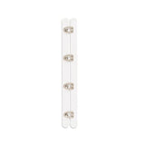 Corset Busks - 7" - 1 Set/Pack - Silver and White