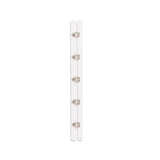 Corset Busks - 7" - 1 Set/Pack - Silver and White