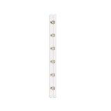 Corset Busks - 7" - 1 Set/Pack - Silver and White