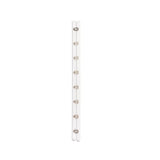 Corset Busks - 7" - 1 Set/Pack - Silver and White
