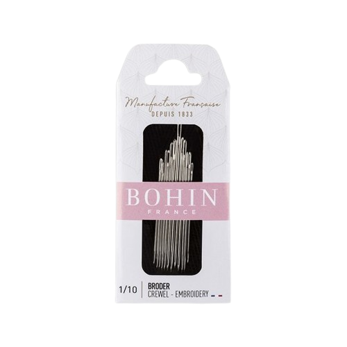 Bohin Crewel Embroidery Hand Needles - Size 1-10 - 15/Pack