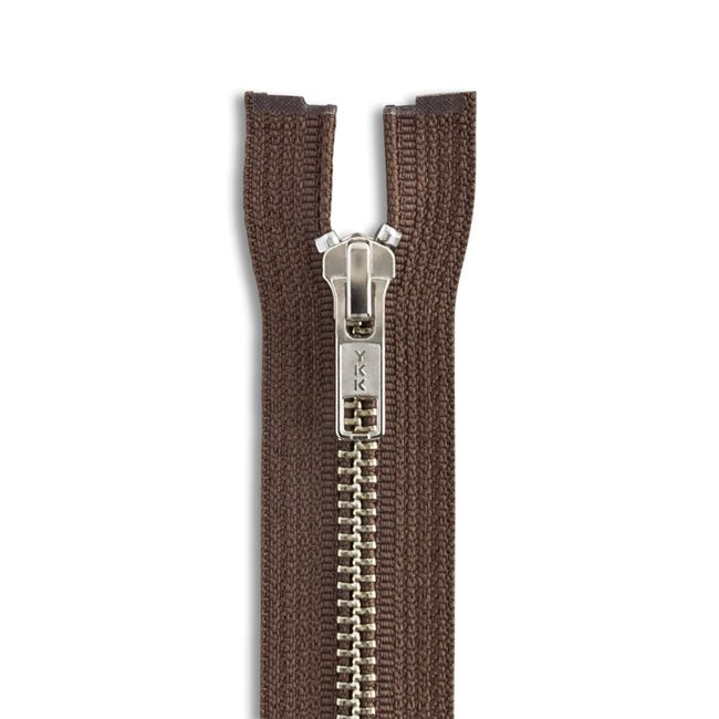 YKK #5 Nickel Jacket Zipper
