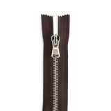 Italian Made High-Quality Finish #5 Nickel Standard Pull Bag Zipper