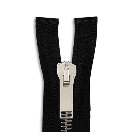 Italian Made High-Quality Finish #8 Nickel Jacket Zipper