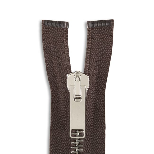 Italian Made High-Quality Finish #8 Nickel Jacket Zipper
