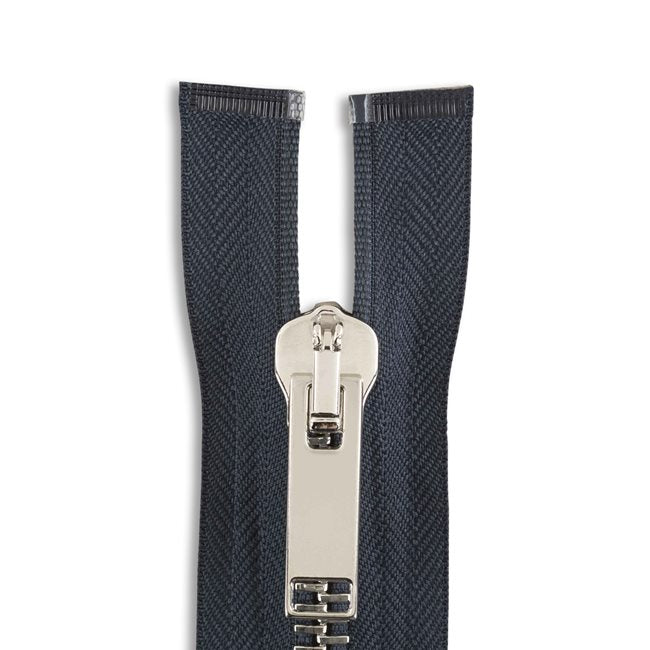 Italian Made High-Quality Finish #8 Nickel Jacket Zipper
