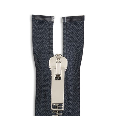 Italian Made High-Quality Finish #8 Nickel Jacket Zipper