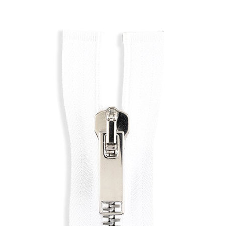 Italian Made High-Quality Finish #8 Nickel Jacket Zipper