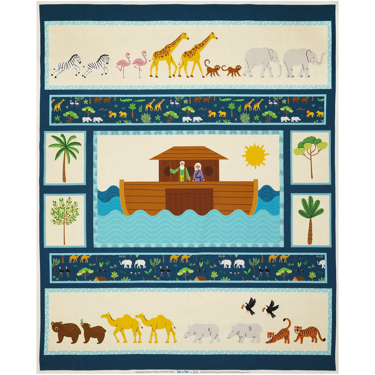 Two by Two Fabric Collection - Two by Two Panel