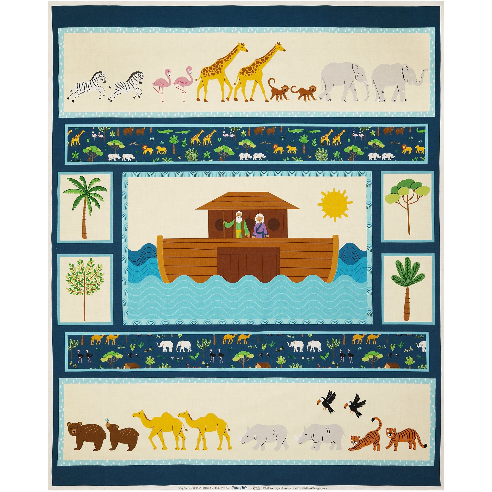 Two by Two Fabric Collection - Two by Two Panel