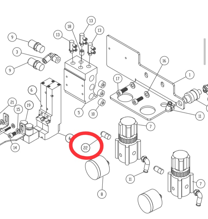 air controler for inner squezing Flat-for-high-speed-feed-of-the-arm-machine-for-heavy-material - Empenzo Automated Sewing Systems