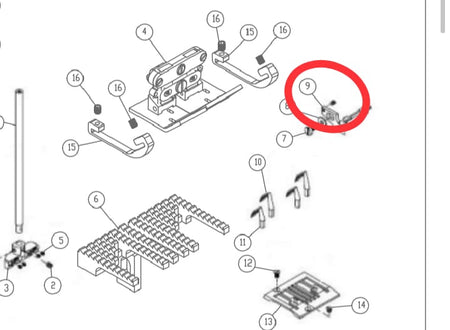 Needle Guide  For KM 921,AR Agm Special Waistband - Empenzo Automated Sewing Systems