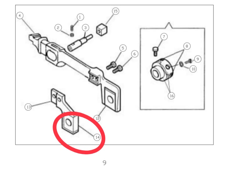 Sllde Block , For FOA - Empenzo Automated Sewing Systems