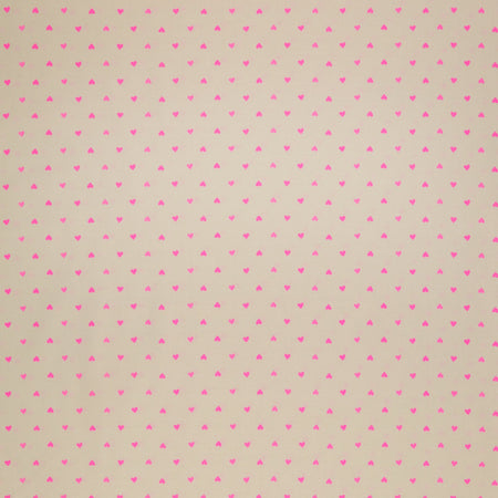 Trinketry Fabric Collection - Hearts Neon Rose