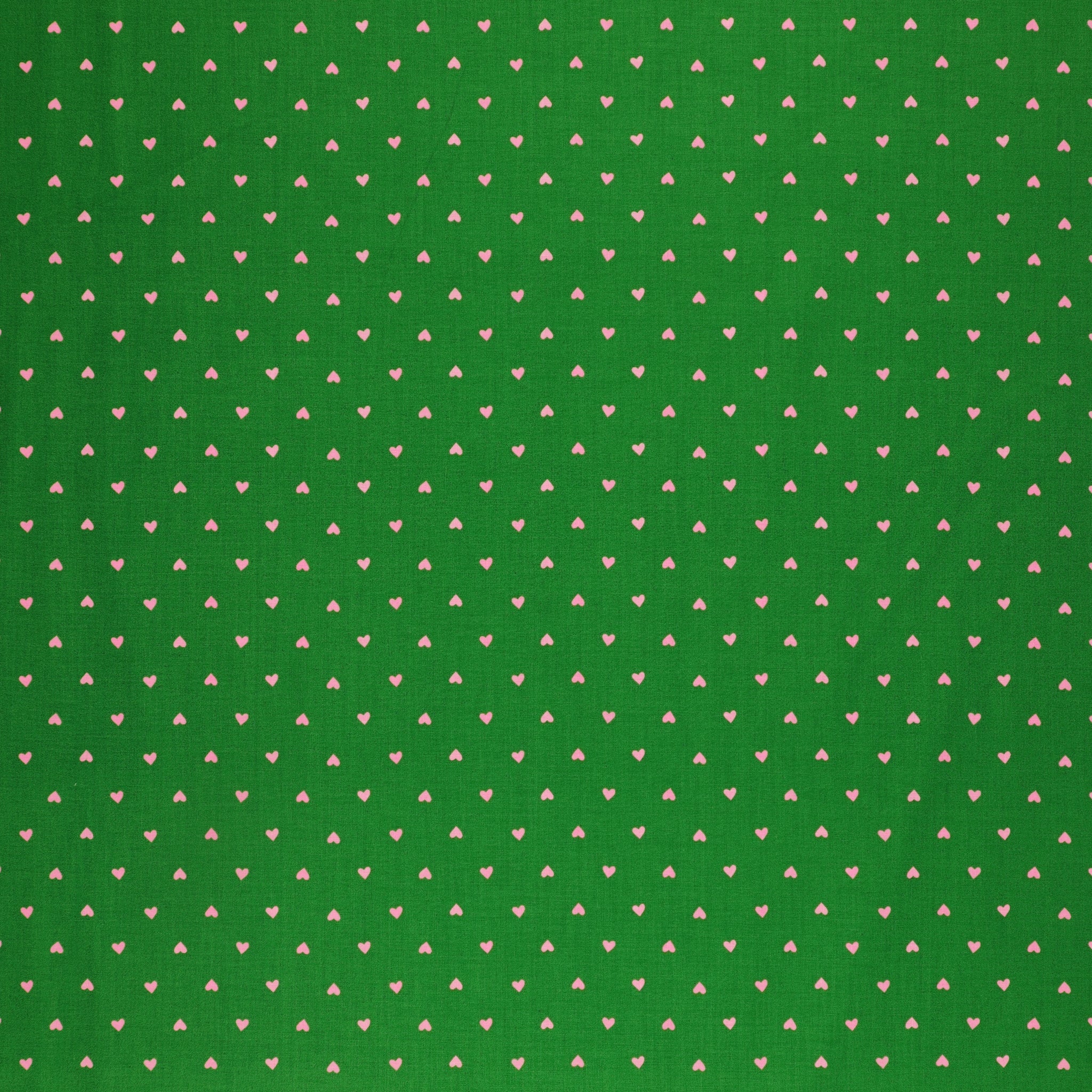 Trinketry Fabric Collection - Hearts Deep Verdant