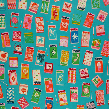Trinketry Fabric Collection - Matchmaker Turquoise