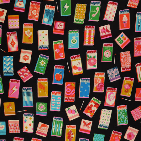 Trinketry Fabric Collection - Matchmaker Black