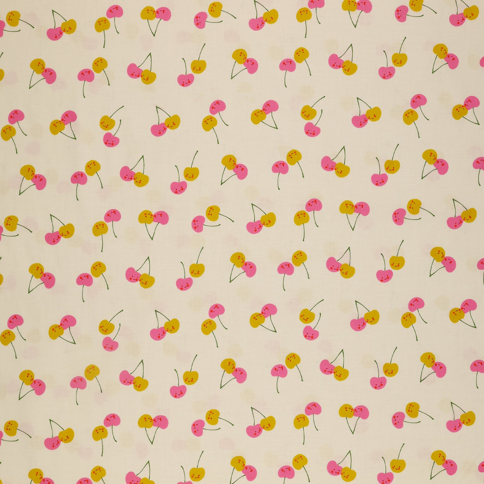Trinketry Fabric Collection - Cherry Friends Natural
