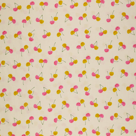 Trinketry Fabric Collection - Cherry Friends Natural