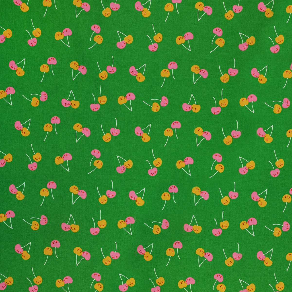 Trinketry Fabric Collection - Cherry Friends Deep Verdant