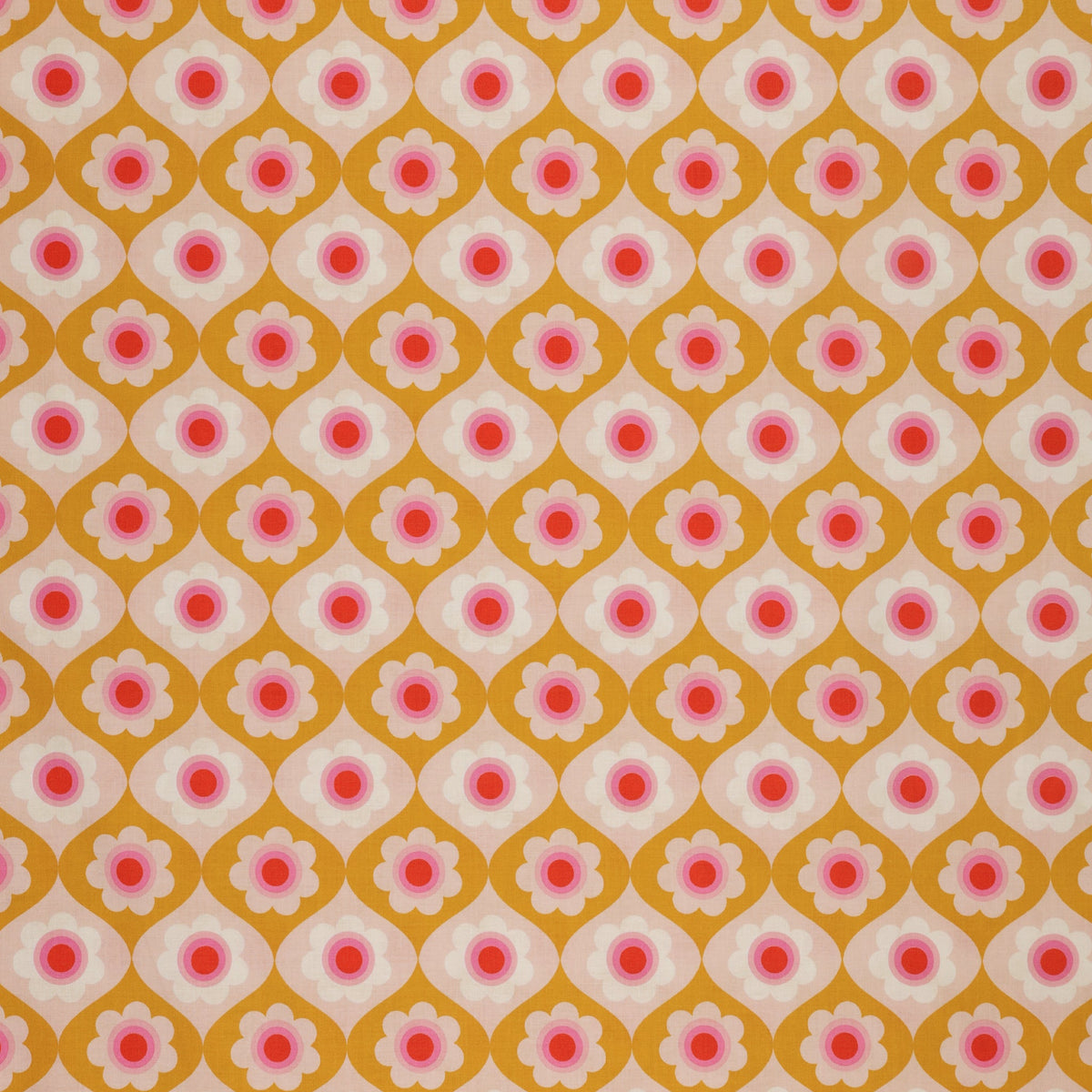 Trinketry Fabric Collection - Floral Goldenrod