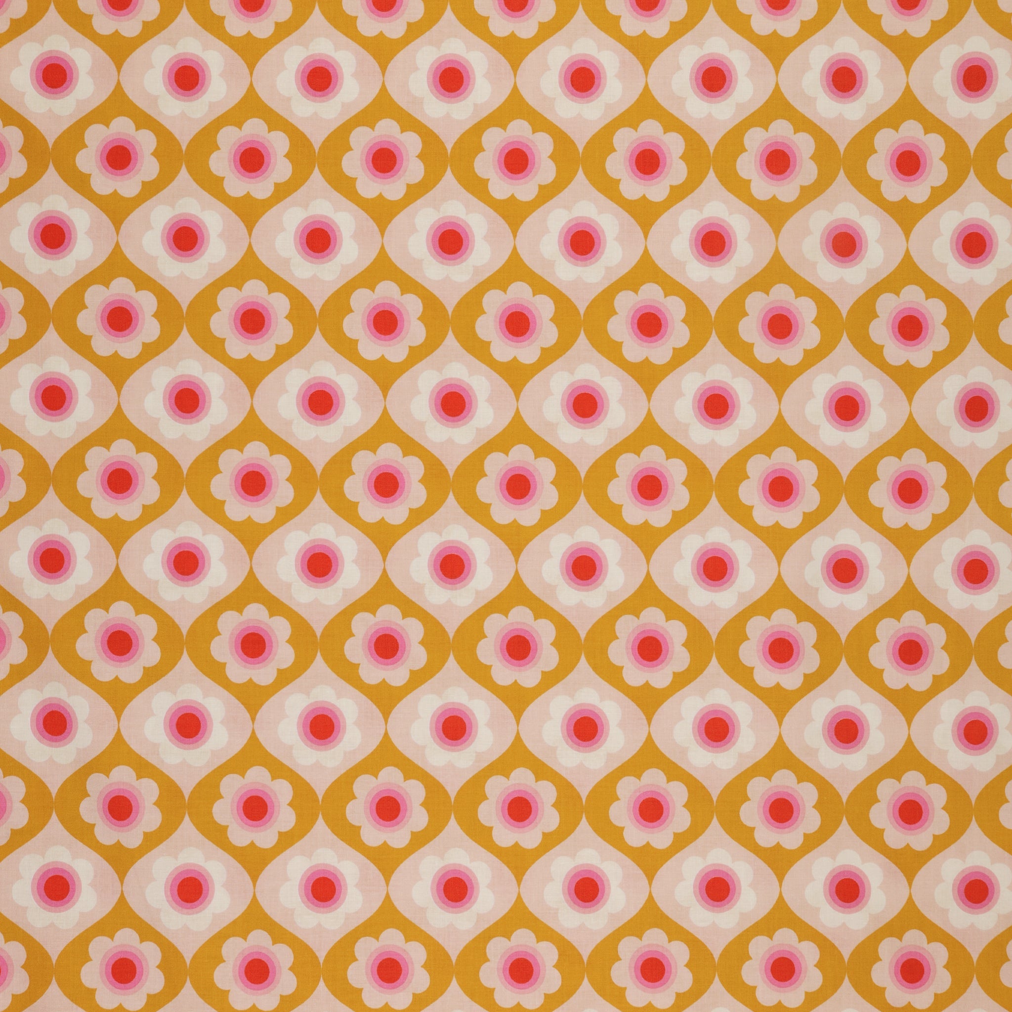 Trinketry Fabric Collection - Floral Goldenrod