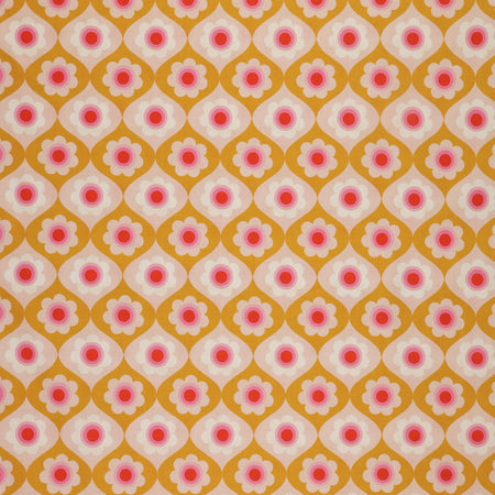 Trinketry Fabric Collection - Floral Goldenrod