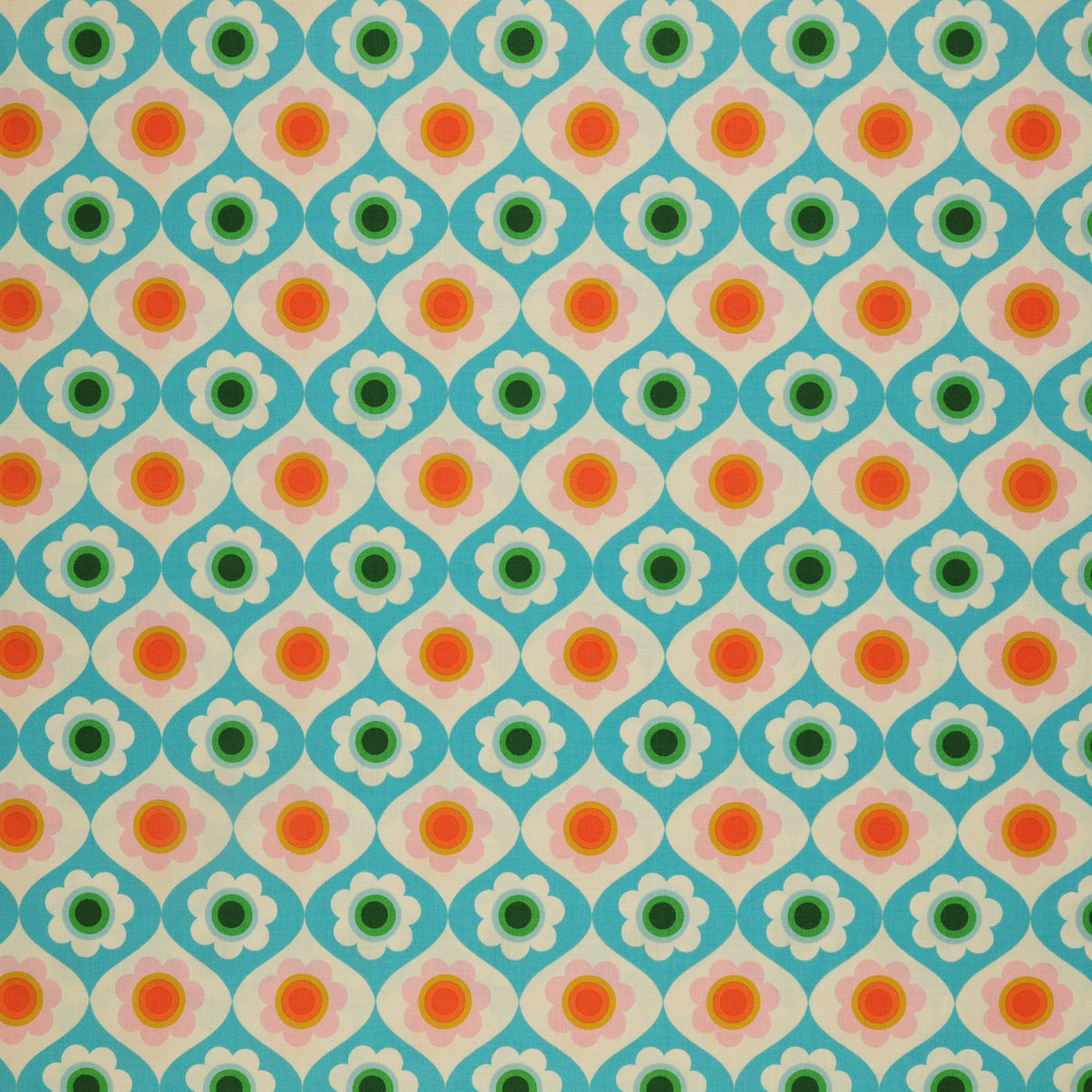 Trinketry Fabric Collection - Floral Turquoise