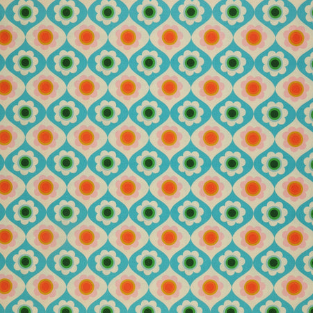 Trinketry Fabric Collection - Floral Turquoise