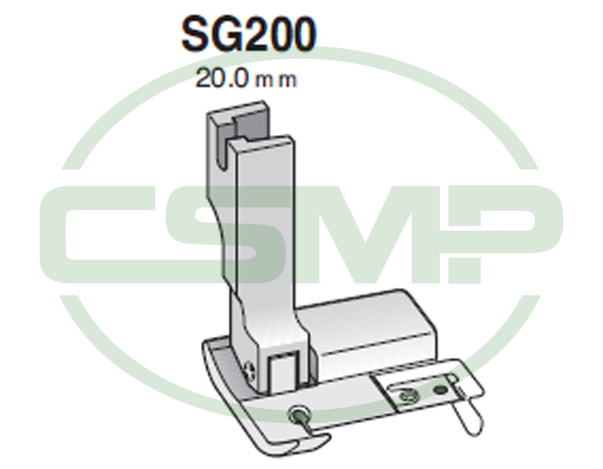 Suisei SG200 Spring Guide Hinged Foot 20mm