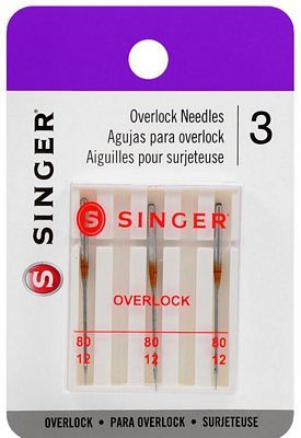 SERGER NEEDLES (3 PK #12Med) SINGER #2022