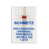 Schmetz Universal Twin Home Machine Needle - 15x1, 130/705 H ZWI - 1/Pack