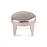 Flat Prong Rivets - 6mm - 100/Pack - Silver