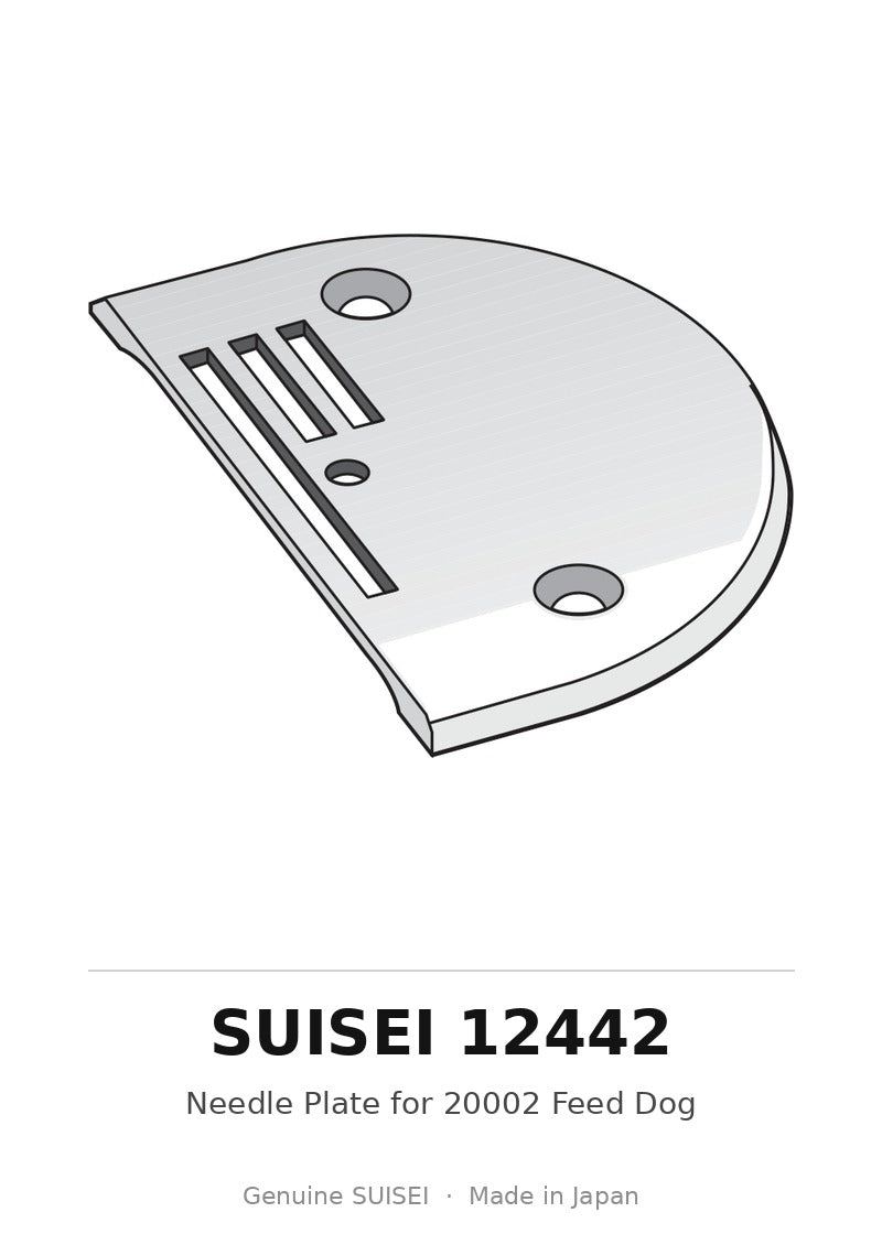 Needle Plate for 20002 Feed Dog - Suisei 12442